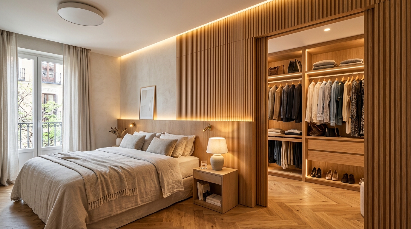 Vestidor detrás del cabecero: Diseños y Precios en Madrid - Madrid Renueva